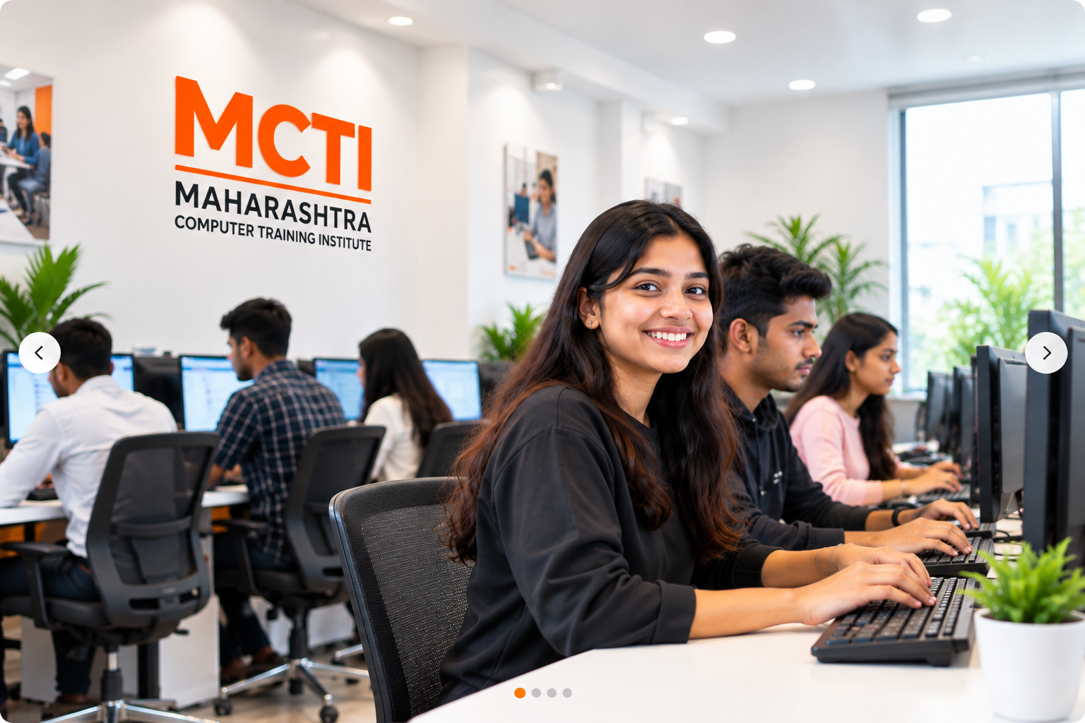 MCTI computer training students in Navi Mumbai